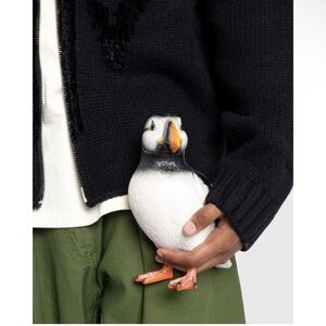 JW ANDERSON Metallic Silver Leather Clog